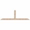 Ekena Millwork Portland Smooth Timber Gable Bracket, Douglas Fir, 108"W x 36"H x 5 1/2"D x 5 1/2"F, 8/12 Pitch GBW108X36X0606POR00SDF - alternate 1